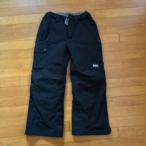 Kids fleece lined REI ski pants